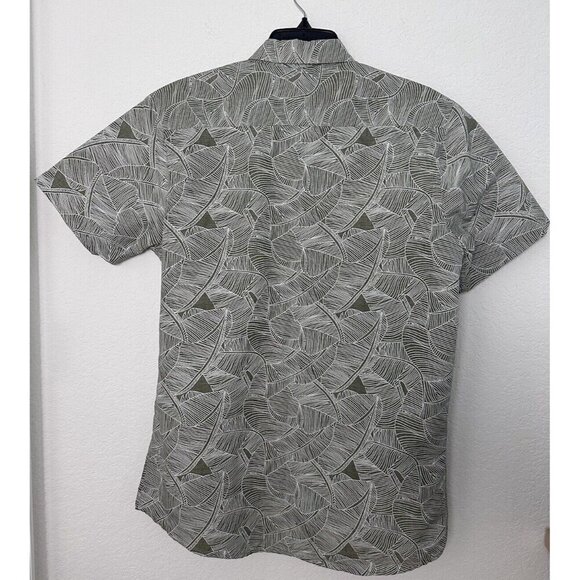 Molokai Surf‎ Co. Shirt Men's Medium Button Down Floral Hawaiian Floral Surfer - Picture 6 of 11